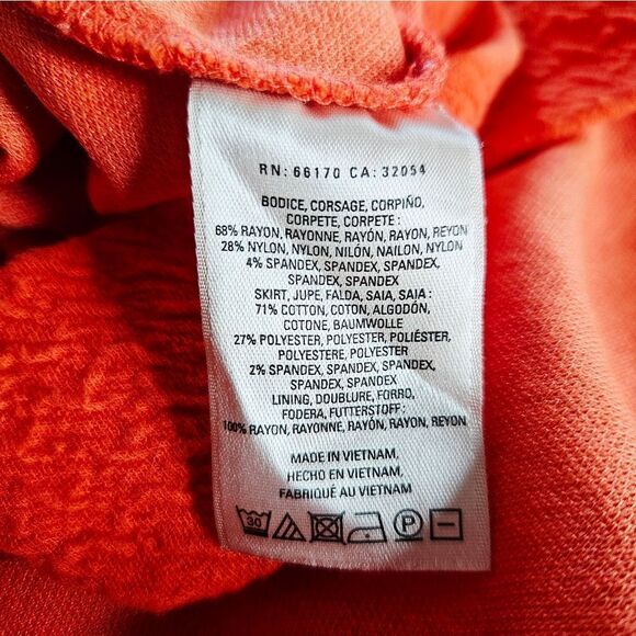 Anthropologie x HD In Paris Ardmore Cross Front V-Neck Knit Dress in Orange 10 - Picture 10 of 10